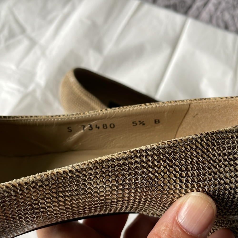 Stuart Weizman Square Toed Square Heeled Vintage … - image 6